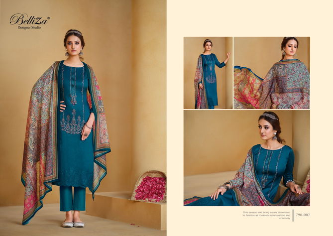 Jashn E Ishq By Belliza Cotton Designer Dress Material Collection
